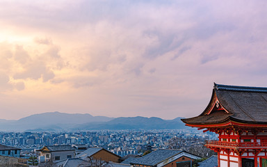 清水寺から京都市街の眺望