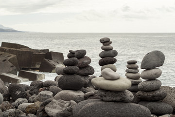 Fototapeta premium Rock pyramid in equilibrium