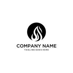 The spirit circle fire that continues to burn logo design illustration 
