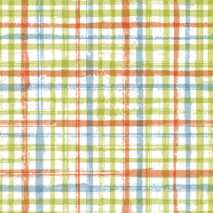 Hand painted stripes clothes seamless vector pattern.
