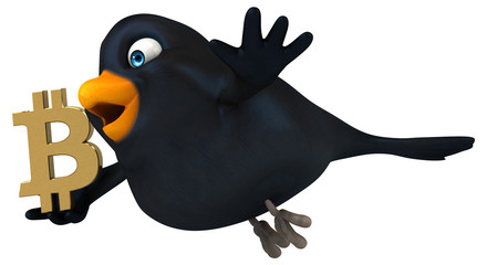 Fun bird - 3D Illustration