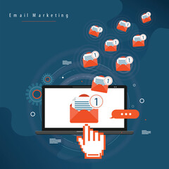 Email, letter. Sending, receiving mail messages, collecting and exchanging information.