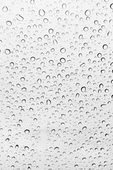 Water drops background , rain drops on glass