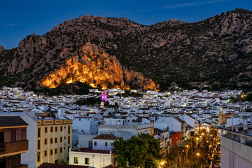 Ermita de San Antonio in Ubrique, Cadiz, Andalusia, Spain at night © rudiernst