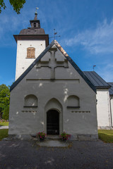 Fototapeta na wymiar The Hilleshög church from 1200s in the islands of Ekero, Stockholm