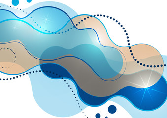 Colorful geometric background. Fluid, flow, liquid background. Composition of liquid forms. Art design for your design project.