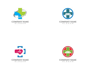 Health medical logo illustration vector design