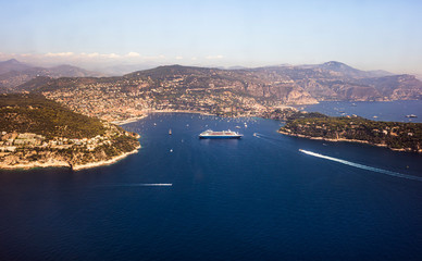 Fototapeta premium view from above french riviera