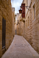 Street Scene from Mdina, Malta - The Silent City