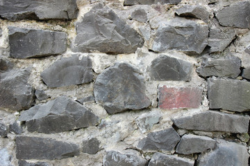 old stone wall of stones