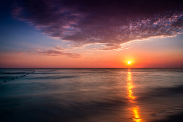 Sundown over Dominicus Beach