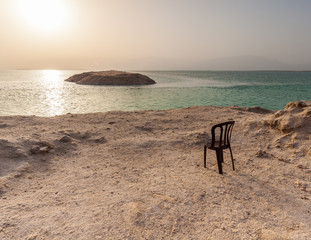 Beautiful view of the Dead Sea .