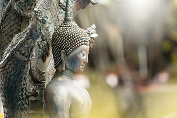 Close-up of a Buddha statue (thailand)