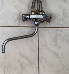 water taps for hand washing and dishes