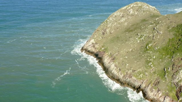Morro Da Coroa coastline at Lagoinha Do Leste beach, Florianopolis, Santa Catarina, Brazil