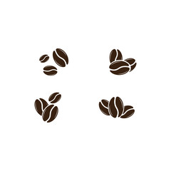 vector coffee beans template vector icon illustration design 