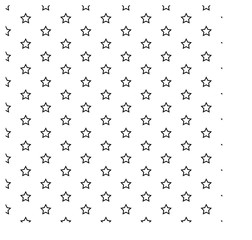 Seamless star pattern of modern style stripes on a white background