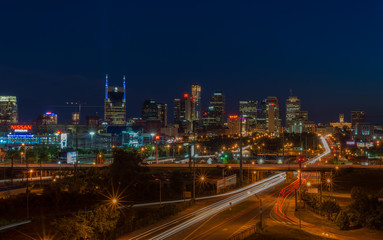 Fototapeta na wymiar East Nashville skyline