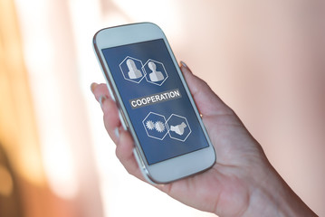 Cooperation concept on a smartphone