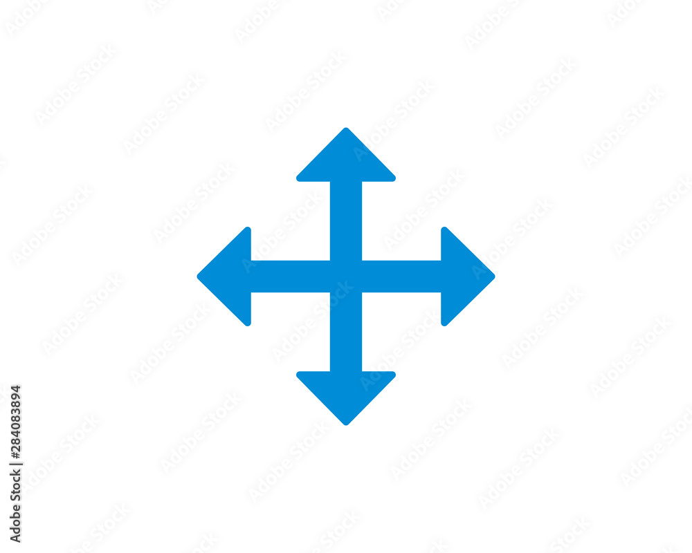Poster move cursor icon vector