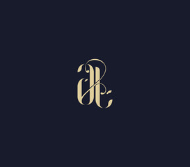 letter A L logo. luxury lettr AL logo design element.