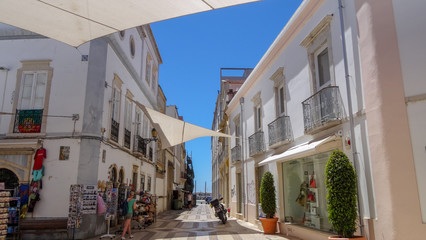 Faro city and natural park Ria Formosa in the south of Portugal