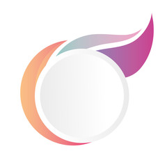 Colorful background circle 