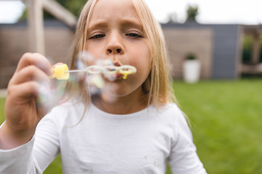 No Summer Without Soap Bubbles Stock Photo