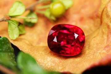 Art and Decoration Gemstone RED RUBY