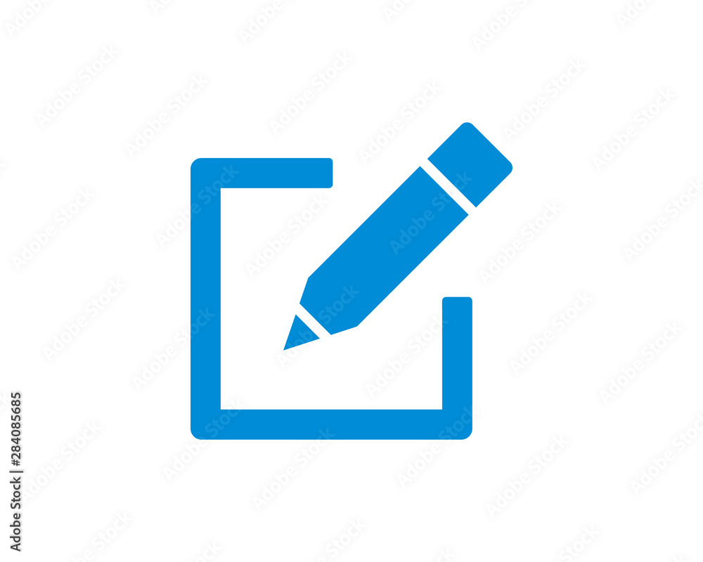 Poster edit icon, pencil icon, sign up icon vector. symbol for web site computer and mobile vector.