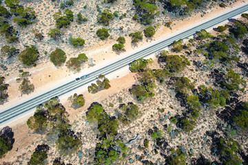 Road across the Nullarbor Plain