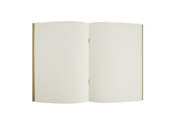 Notebook isolated on white background.