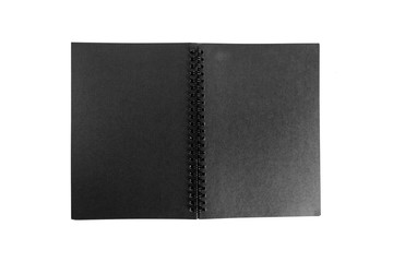 Notebook isolated on white background.