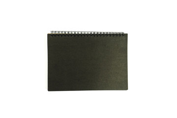 Notebook isolated on white background.