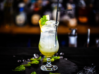 artisanal lemonade from fresh lemons, oranges & mint leaf