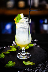 artisanal lemonade from fresh lemons, oranges & mint leaf