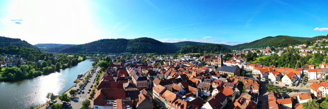 Eberbach am Neckar von oben