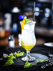 artisanal lemonade from fresh lemons, oranges & mint leaf