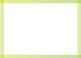Rectangular green-yellow frame isolated on white background. Vector image.