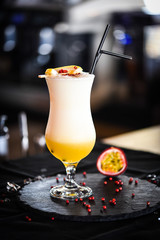 passion fruit lemonade with ice & honey