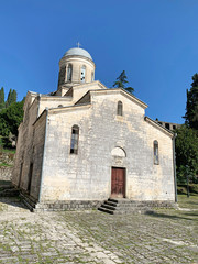 Fototapeta na wymiar Saint Simon the Canaanite Church in summer, New Athos, Abkhazia