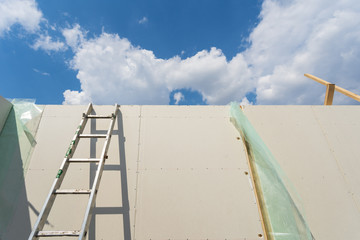 Construction of new and modern modular house