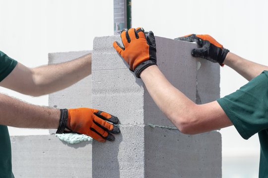 Process of construction house from the gas silicate block