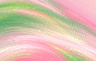 Abstract fractal summer background. Brush painting. Imitation