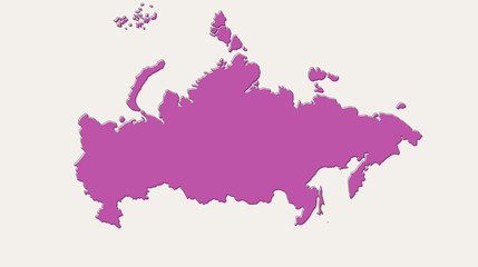 Abstract Russia map. Vector, eps 8 template.