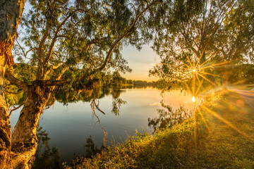 ロスリバーの夕日