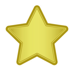 Gold star. Golden star vector