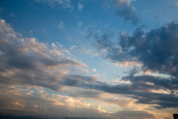 Obraz premium Sky with clouds. Background with clouds.