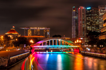 Fototapeta na wymiar Puente Singapore