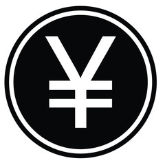 Yen  icon. Yen  sign. vector